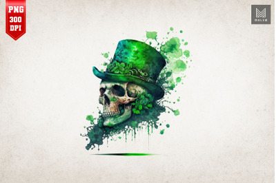 Badass Skull St Patrick&amp;&23;039;s Day