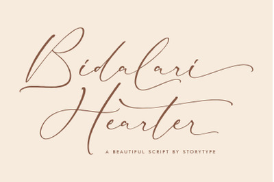 Bidalari Hearter - Beautiful Script