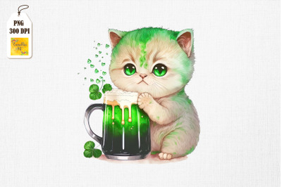 Cute Cat Loves Beer St Patrick&amp;&23;039;s Day 3