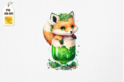 Cute Fox Loves Beer St Patrick&amp;&23;039;s Day