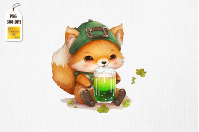 Cute Fox Loves Beer St Patrick&amp;&23;039;s Day 3