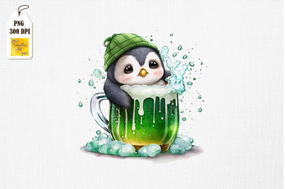 Penguin Loves Beer St Patrick&amp;&23;039;s Day