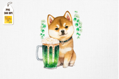 Shiba Inu Loves Beer St Patrick&#039;s Day 3