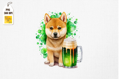 Shiba Inu Loves Beer St Patrick&#039;s Day 4