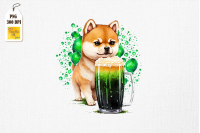 Shiba Inu Loves Beer St Patrick&#039;s Day 5