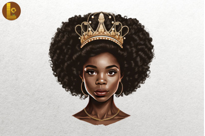 Afro Girl Black History Month 3