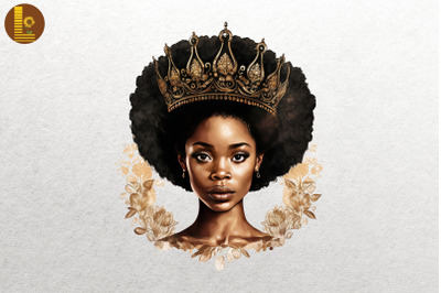 Afro Girl Black History Month 4