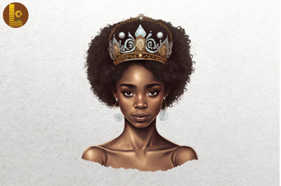 Afro Girl Black History Month 6