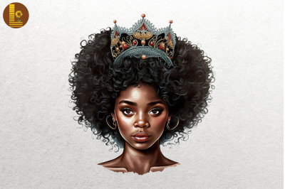 Afro Girl Black History Month 7