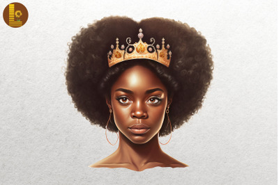 Afro Girl Black History Month 9