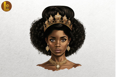 Afro Girl Black History Month 11