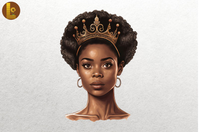 Afro Girl Black History Month 12