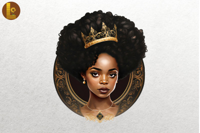 Afro Girl Black History Month 13