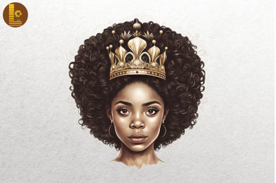 Afro Girl Black History Month 14