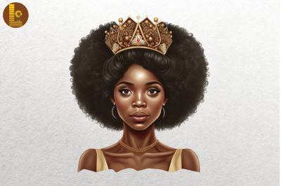 Afro Girl Black History Month 19