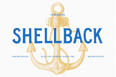 Shellback Decorative Vintage Display Font