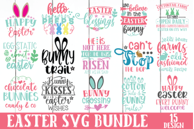 Easter SVG Bundle&2C; Happy Easter Quotes