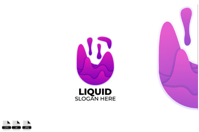 purple liquid gradient color design