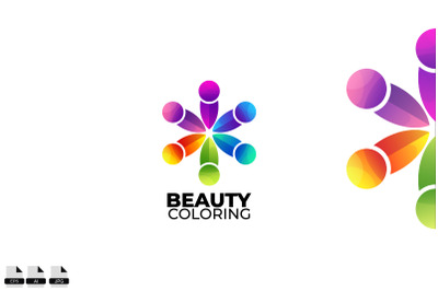 human beauty colorful design vector