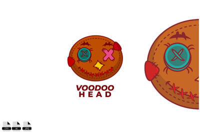 voodoo head logo design color