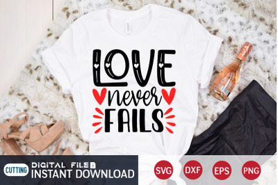 Love Never Fails SVG