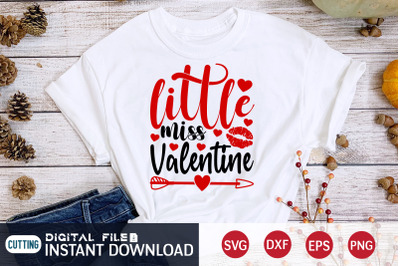 Little Miss Valentine SVG