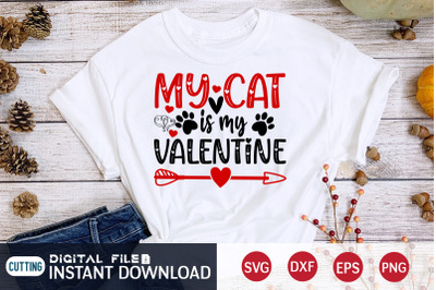 My Cat is My Valentine SVG