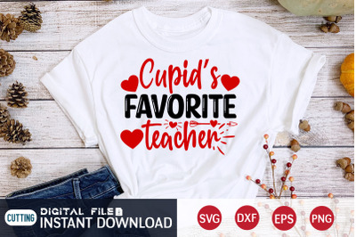 Cupids Favorite Teacher SVG