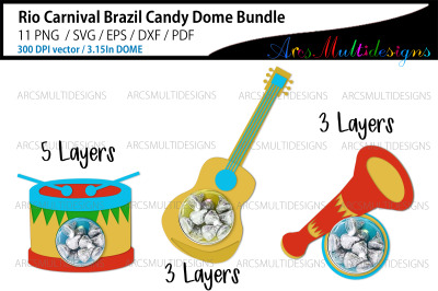 Rio carnival candy dome bundle