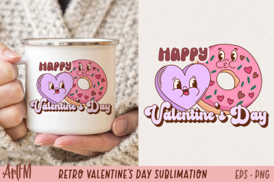 Happy Valentines Day PNG | Retro Valentine&#039;s Day Sublimation
