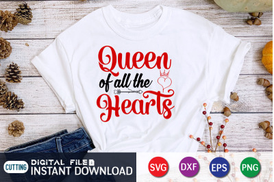 Queen of All the Hearts SVG