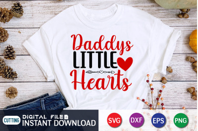 Daddys Little Hearts SVG