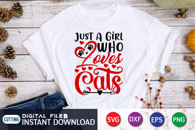 Just a Girl Who Loves Cats SVG