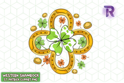 Horseshoe Lucky Leaf Western St Patrick