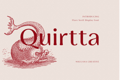 Quirtta Display Flare Serif Font