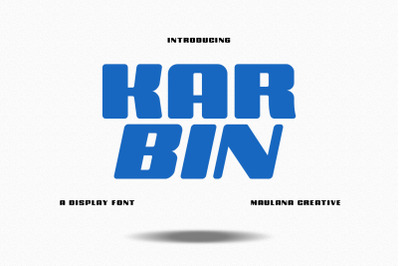 Karbin Sans Serif Display Font