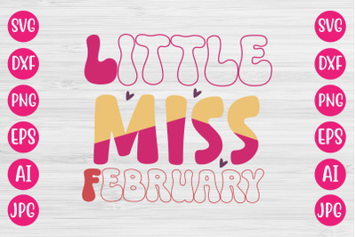 LITTLE MISS FEBRUARY SVG DESIGN
