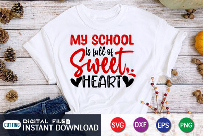 My School is Full of Sweet Heart SVG