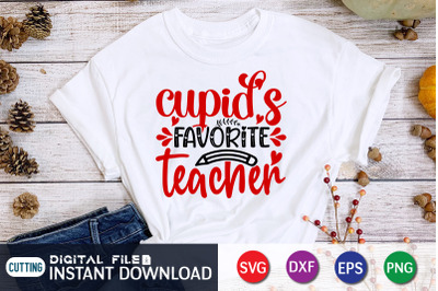 Cupids Favorite Teacher SVG