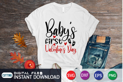 Babys First Valentines Day SVG