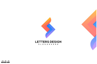 Premium and Modern Letter S Logo design vector illustration