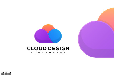 Cloud design vector icon logo template design