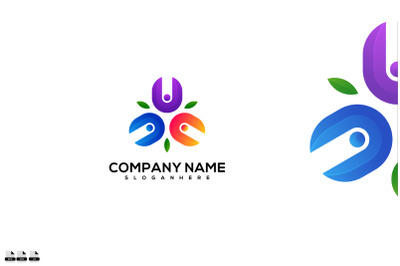 Company name vector logo design illustration symbol