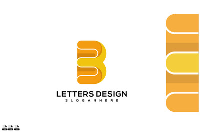 Letter B design logo design vector template