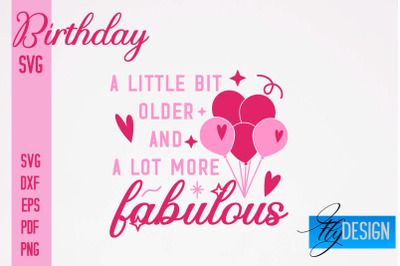 Birthday SVG | Happy Birthday Quotes SVG Design | Happy Days SVG