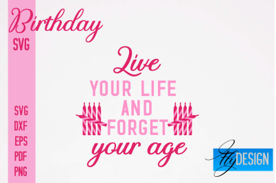 Birthday SVG | Happy Birthday Quotes SVG Design | Happy Days SVG