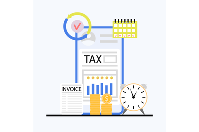 Online check and pay tax, follow for taxes in smartphone