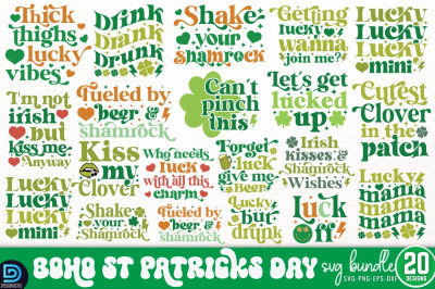 Boho St Patricks Day SVG Bundle