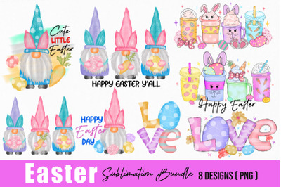 Watercolor Easter Sublimation Bundle