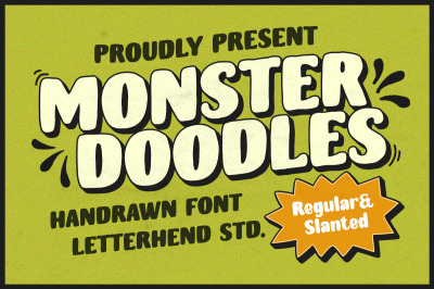 Monster Doodles - Handdrawn Font